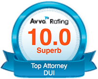 Avvo Rating 10.0 Superb | Top Attorney DUI